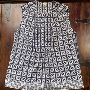 JCrew sleeveless blouse